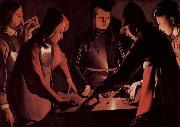 Georges de La Tour Dice players oil painting